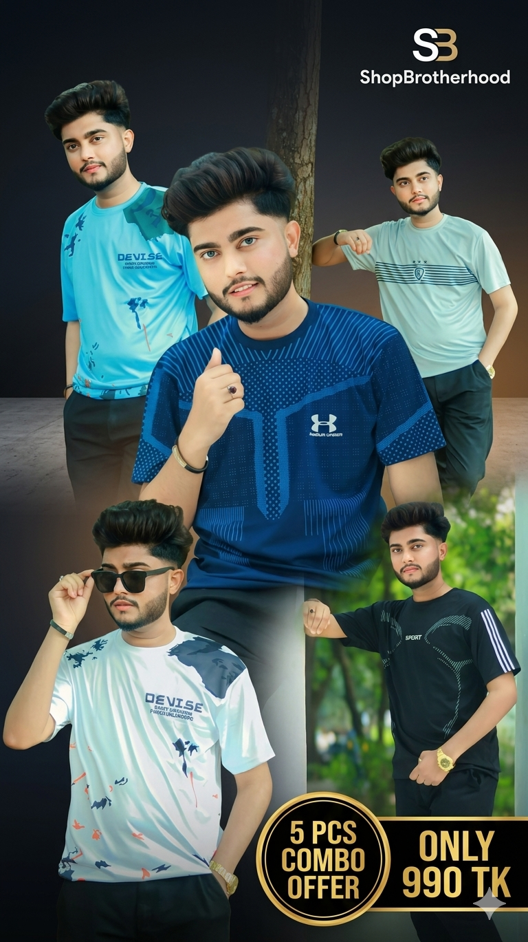 5 Pcs t-shirt combo code 501